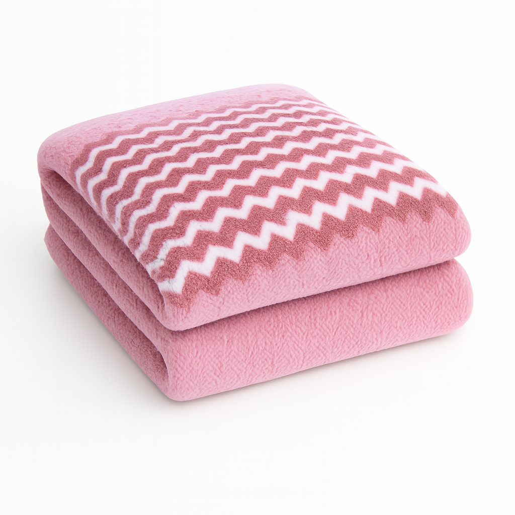 SNF Choice Chevron Pattern Throw Blanket, Plush Knit, Modern Home Decor for Bedroom, Living Room, Couch Cover (Beige)